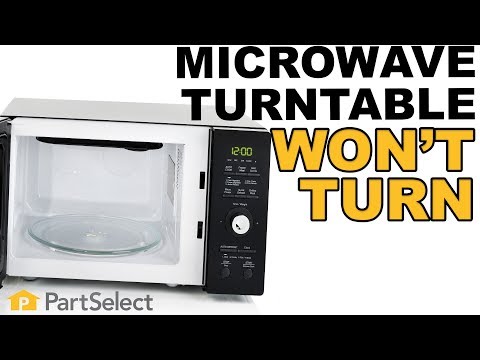 Microwave Troubleshooting: Turntable Won't Turn | PartSelect.com