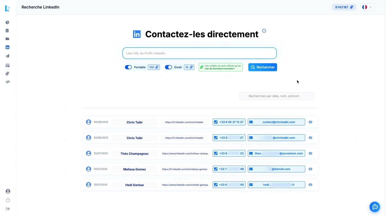 Démonstration LinkedIn Data