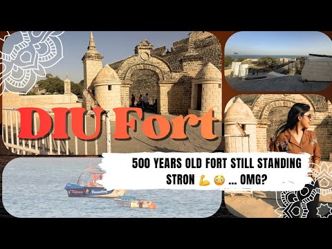 "500 Years Old Fort 😱 | Diu Fort Full Tour | Hidden Gem of Gujarat 🏰"