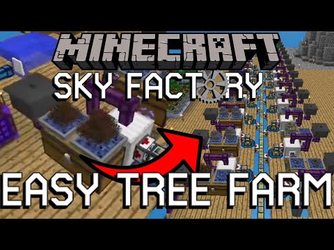 Best SkyFactory 4 Bonsai Tree Farm! (EARLY AND LATE GAME)