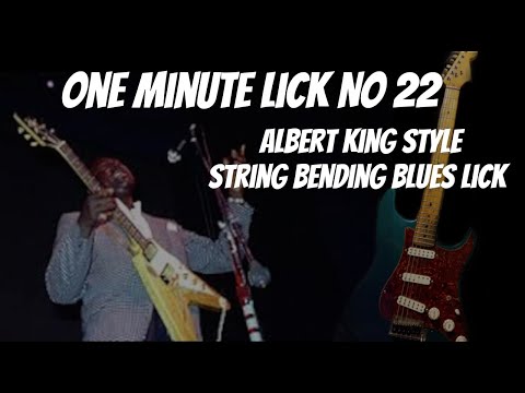 One Minute Lick No. 22  Albert King  Chromatic Blues Lick