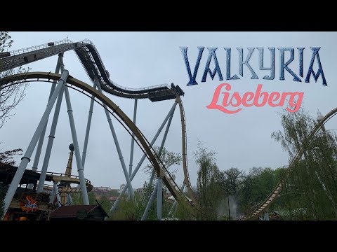 Valkyria - B&M Dive Coaster - Liseberg - Gothenburg Sweden - April 2019 - 4K