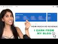 How Much Ad Revenue I Earn From My Blog Google AdSense Data Blog Monetisation Passive Income