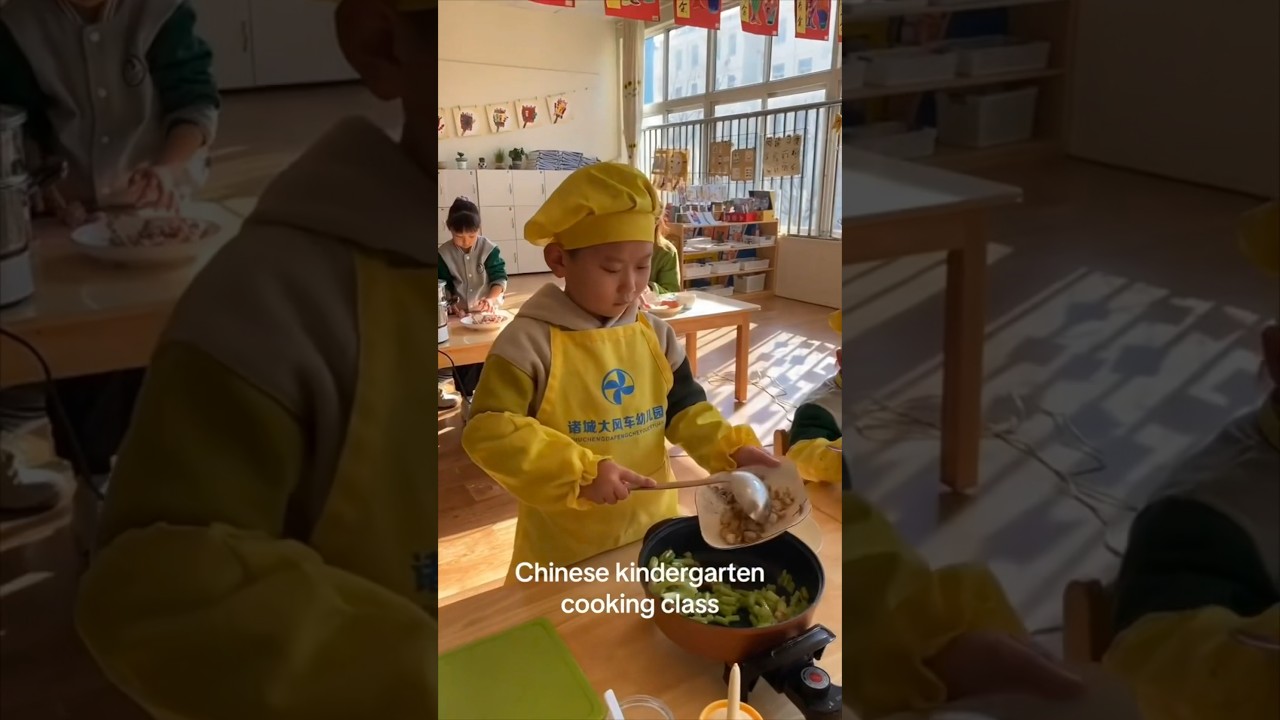 Kindergarten class in China is different 😱