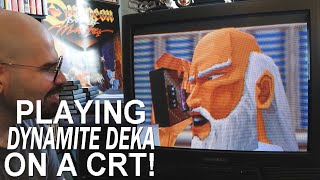 Dynamite Deka for Sega Saturn on a CRT (Memory Lane)