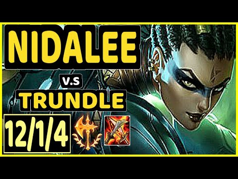 CANYON (NIDALEE) vs TRUNDLE - 12/1/4 KDA JUNGLE GAMEPLAY - KR Ranked GRANDMASTER