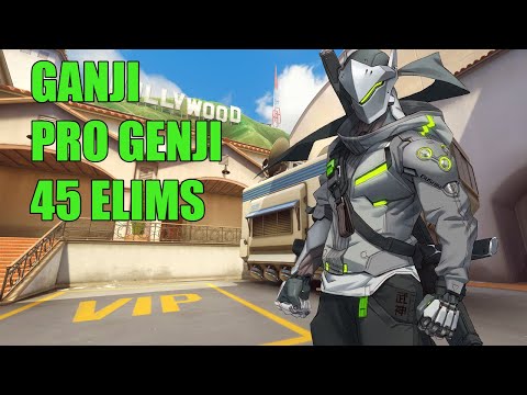 GANJI PRO GENJI GAMEPLAY 45 ELIMS - OVERWATCH SEASON 29