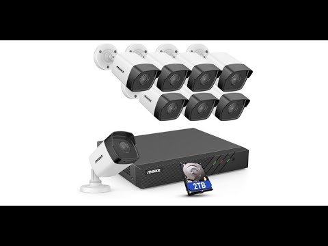 |Early Black Friday 2021| ANNKE H500 8CH Bullet PoE Security Camera System
