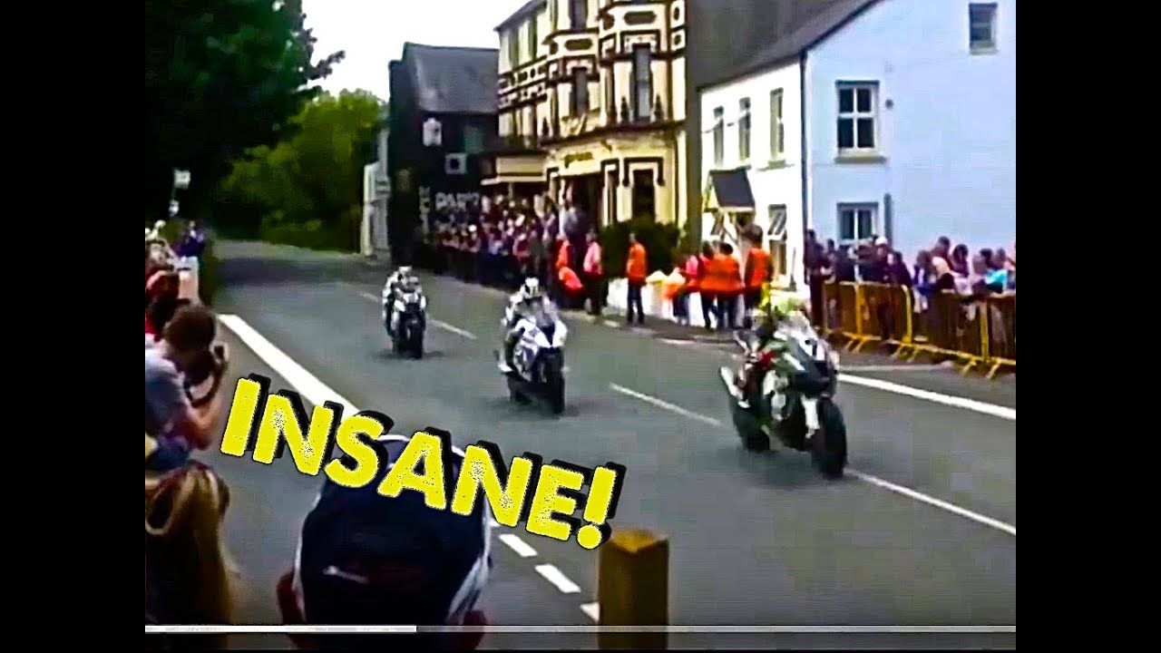 Insane 200mph / 320 Km/h Super Bikes - Isle of Man TT (Sulby Straight) - HD