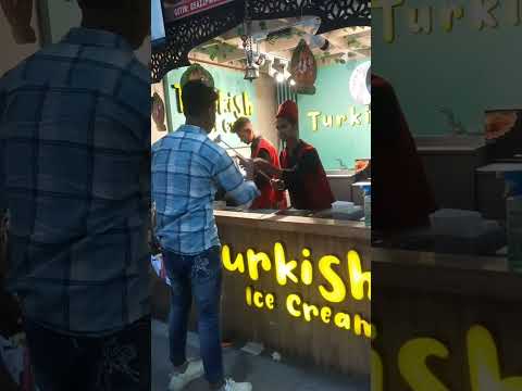 Turkish ice cream 😅🤣 and full enjoy 😉 #shameem Rana