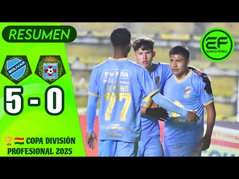 📹 Resumen: Bolívar 5 - 0 Blooming | Copa División Profesional 2025 | semifinal - vuelta 
