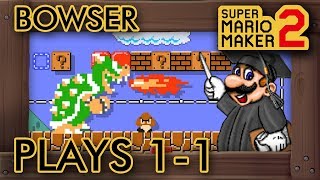 Super Mario Maker 2 - Teach Bowser How to Clear 1-1