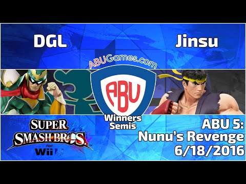 ABU Monthly 5: DGL (Falcon, GnW) vs. Jinsu (Ryu) - Smash 4 Singles Winners Semis