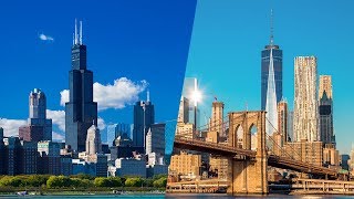 Race for the Skies: Chicago vs. New York | The B1M