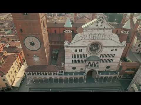 Cremona, Italy - drone footage, July 2022
