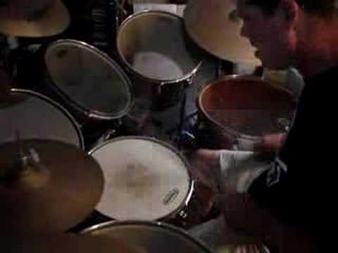 my dad playing drums