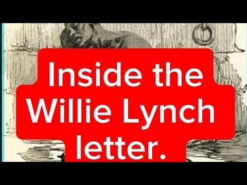 The Willie Lynch Letter.  The making of a slave Read Aloud! paying attention is free.
