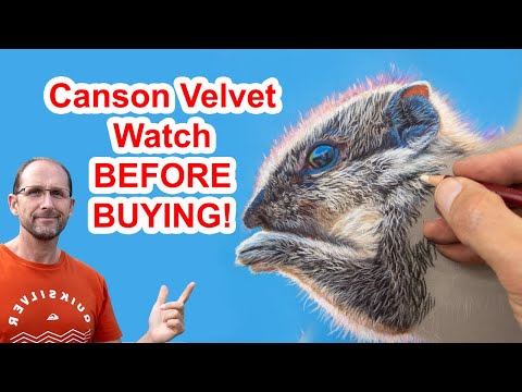 Canson Velvet Pastel Paper - NOTE Watch updated video 6th Sept 2025. CANSON has problems too