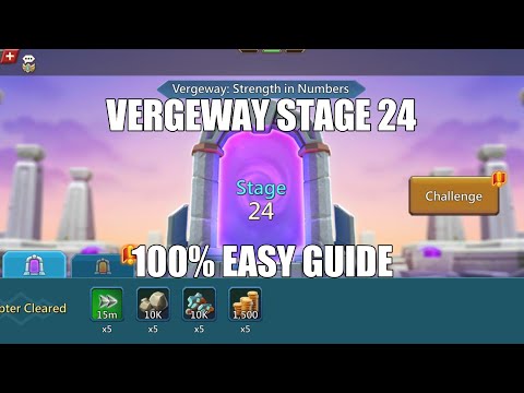 Lords mobile Vergeway Stage 24|Vergeway Strength In Numbers Stage 24 Easiest Guide