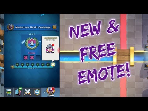 NEW & FREE EMOTE! Musketeer Draft Challenge Tips & Tricks! - Clash Royale
