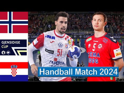 Norway Vs Croatia handball Match Gjensidige Cup 2024