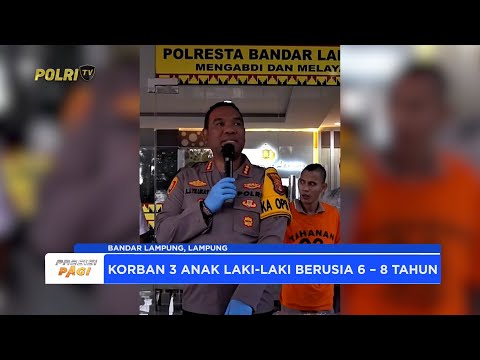 POLRESTA BANDAR LAMPUNG AMANKAN PELAKU TINDAK ASUSILA PADA 3 ANAK DI BAWAH UMUR