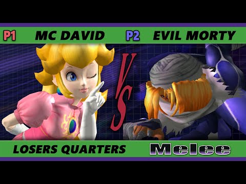 S@X 447 Losers Quarters - MC David (Peach) Vs. Evil Morty (Sheik) Smash Melee - SSBM