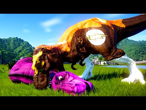 ULTIMATE DINOSAURS SIZE COMPARISON - Jurassic World Evolution - Jurassic Park Flash Tyrannosaurus