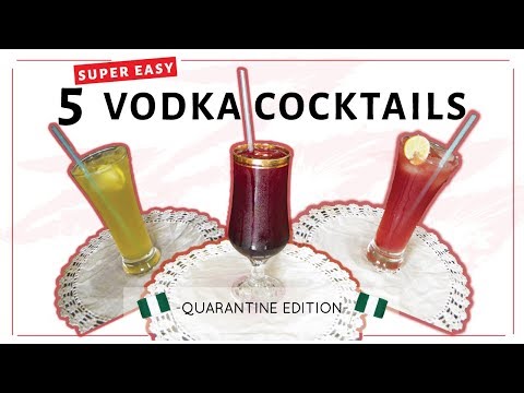 5 BEGINNER FRIENDLY VODKA COCKTAILS ft Absolut Raspberri | Quarantine Cocktails | Fikemi Akinayo