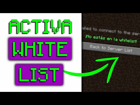 GIFO - Escuela de Servidores de Minecraft - 👉 HOW TO PUT WHITELIST on your MINECRAFT SERVER ✅
