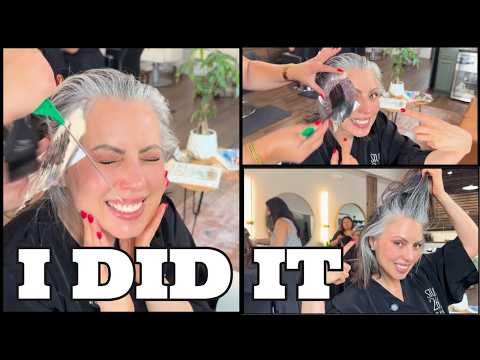 I colored my Gray Hair after 18 months of no dye