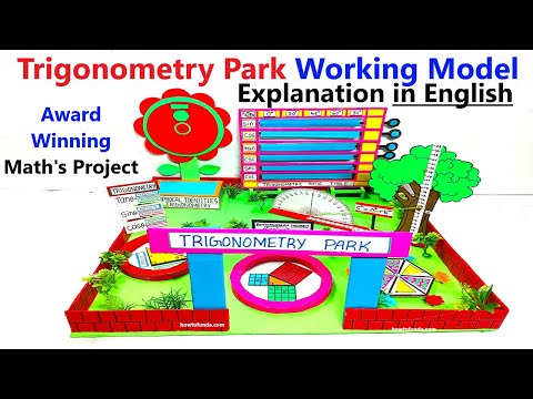 geometrical park working model explanation in english maths project for exhibition howtofunda