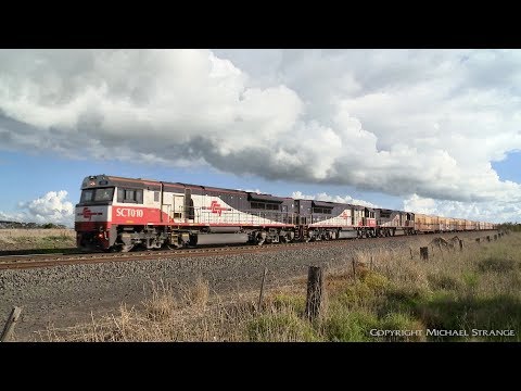 SCT 5PM9 Boxcar & Container Train - PoathTV Australian Railways