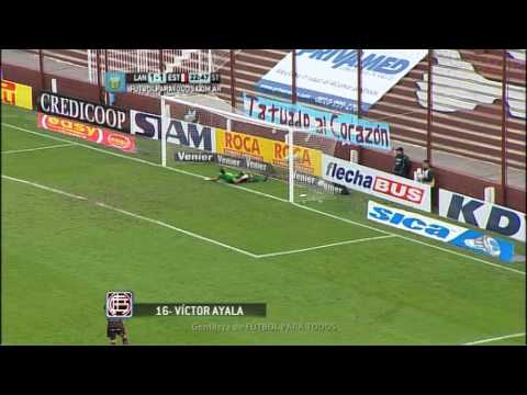 Gol de Ayala. Lanús 2 - Estudiantes 1. Fecha 3. Torneo Primera División 2014. FPT