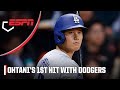 Shohei Ohtani gets his 1st hit with the Dodgers ⚾ | MLB on ESPN