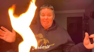 House Nearly up in FLAMES!