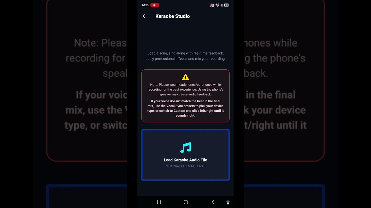 Dis Karaoke Studio song recorder very accessible for blind advanced customisation and recording🔥🔥🔥