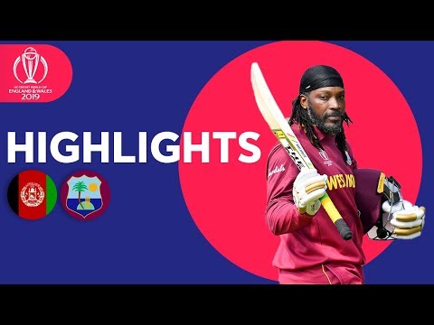 Gayle's Last CWC Match! | Afghanistan v West Indies - Highlights | ICC Cricket World Cup 2019