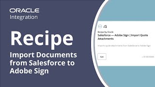Import Documents from Salesforce to Adobe Sign