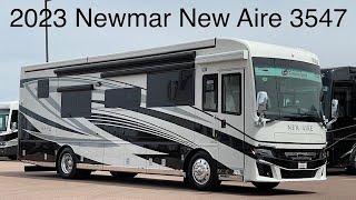 A preview image of the linked video showcasing 2023 Newmar New Aire 3547