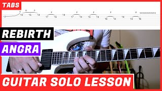 Angra - Rebirth | GUITAR SOLO LESSON | GUITAR TAB | TUTORIAL #39