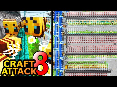Die Honigfarm der Jungs ist komplettes Chaos! Verbesserungen... - Minecraft Craft Attack 8 #98