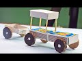 How To Make Simple Matchbox Fills Craft Ideas Truck With Trolley Toy Doodle Matchcraft