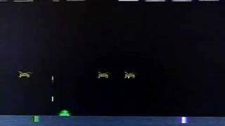 Space Invaders on Atari 2600 VCS. Gameplay & Commentary