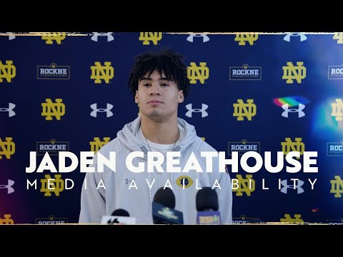 Jaden Greathouse | Press Conference | Notre Dame Football
