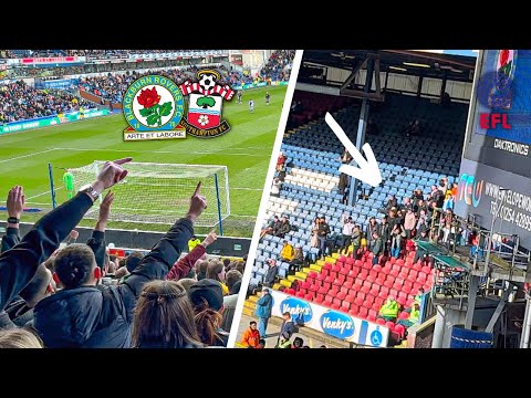 Southampton Fans away at Blackburn Rovers
