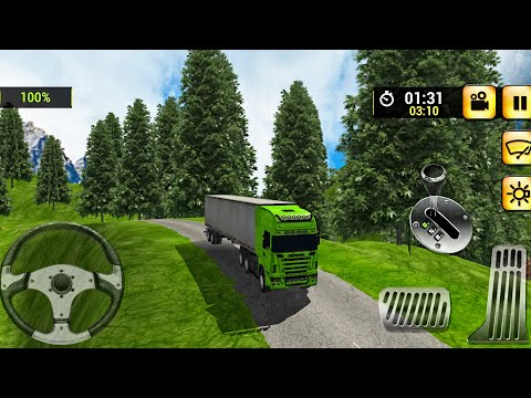 Offroad Cargo Truck Driver: Uphill Logging Truck 3D | Android GamePlay