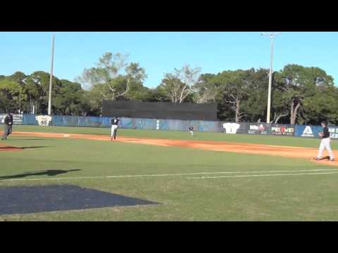 Eric Santamaria Goes 2 for 6 with an RBI St. Thomas University VS MDCC 012214