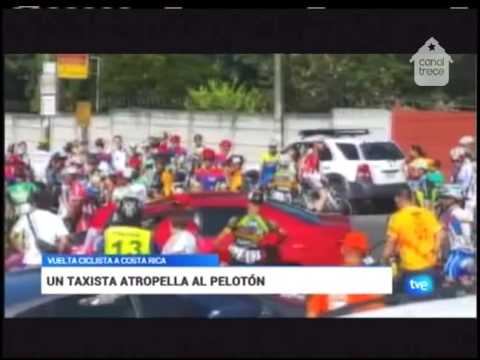 Accidente de ciclistas en TV Española