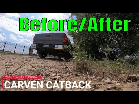 Toyota Tundra Carven Catback Exhaust [Before/After]